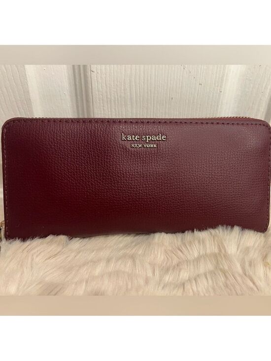 Kate Spade New York Handbags - KATE SPADE NEW YORK BURGUNDY/DEEP PLUM WALLET